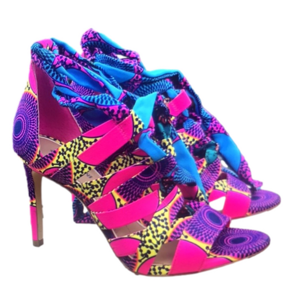 Gianni Bini Adrianna Ankle Wrap Lace-Up Strappy Sandals SZ 6.5M - Picture 1 of 11